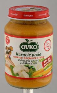 Chicken breast with carrot, cauliflower and rice